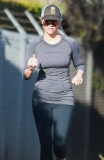 REESE WITHERSPOON Out Jogging with Friends in Los Angeles 2211