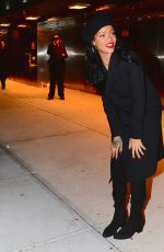RIHANNA Arrives at Melrose Ballroom in New York
