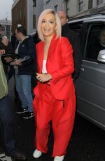 RITA ORA Arrives for Band Aid 30 Recording in London