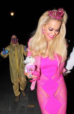 RITA ORA Leaves Death of a Geisha Party in London