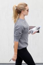 ROSIE HUNTINGTON-WHITELEY in Tights at a Gym in West Hollywood 1011