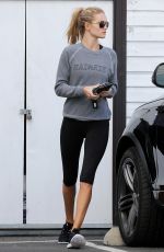 ROSIE HUNTINGTON-WHITELEY in Tights at a Gym in West Hollywood 1011