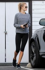 ROSIE HUNTINGTON-WHITELEY in Tights at a Gym in West Hollywood 1011
