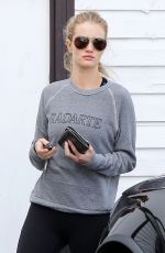 ROSIE HUNTINGTON-WHITELEY in Tights at a Gym in West Hollywood 1011