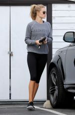 ROSIE HUNTINGTON-WHITELEY in Tights at a Gym in West Hollywood 1011