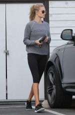 ROSIE HUNTINGTON-WHITELEY in Tights at a Gym in West Hollywood 1011