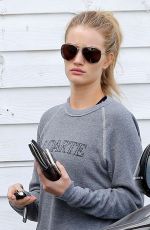 ROSIE HUNTINGTON-WHITELEY in Tights at a Gym in West Hollywood 1011