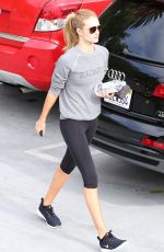 ROSIE HUNTINGTON-WHITELEY in Tights at a Gym in West Hollywood 1011