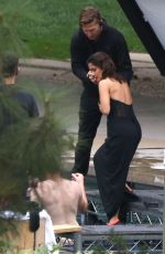 SALMA HAYEK on the Set of A Photoshoot in Los Angeles