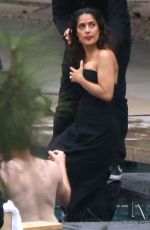 SALMA HAYEK on the Set of A Photoshoot in Los Angeles