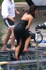 SALMA HAYEK on the Set of A Photoshoot in Los Angeles