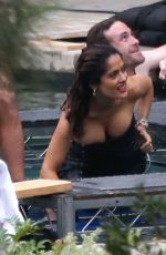 SALMA HAYEK on the Set of A Photoshoot in Los Angeles