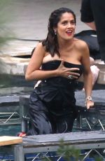 SALMA HAYEK on the Set of A Photoshoot in Los Angeles