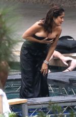 SALMA HAYEK on the Set of A Photoshoot in Los Angeles