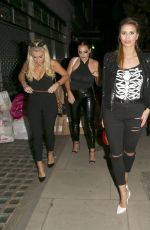 SAM and BILLIE FAIERS and FERNE MCCANN Arrives at Halloween Party at Sanderson Hotel