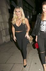 SAM and BILLIE FAIERS and FERNE MCCANN Arrives at Halloween Party at Sanderson Hotel