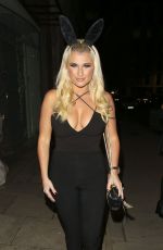 SAM and BILLIE FAIERS and FERNE MCCANN Arrives at Halloween Party at Sanderson Hotel