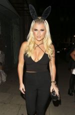 SAM and BILLIE FAIERS and FERNE MCCANN Arrives at Halloween Party at Sanderson Hotel