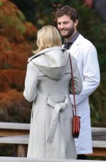 SARAH GADON on the Set of The 9th Life of Louis Drax