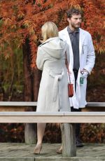 SARAH GADON on the Set of The 9th Life of Louis Drax