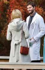 SARAH GADON on the Set of The 9th Life of Louis Drax
