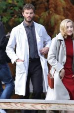 SARAH GADON on the Set of The 9th Life of Louis Drax