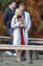 SARAH GADON on the Set of The 9th Life of Louis Drax