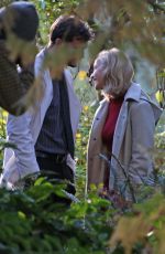 SARAH GADON on the Set of The 9th Life of Louis Drax