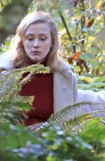 SARAH GADON on the Set of The 9th Life of Louis Drax
