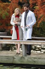 SARAH GADON on the Set of The 9th Life of Louis Drax