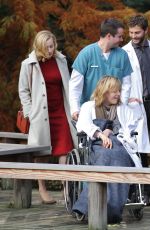 SARAH GADON on the Set of The 9th Life of Louis Drax