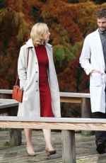 SARAH GADON on the Set of The 9th Life of Louis Drax
