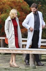 SARAH GADON on the Set of The 9th Life of Louis Drax