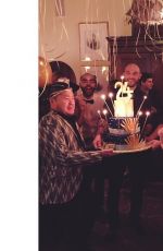 SARAH HYLAND Celebrates Her 24th Birthday in Los Angeles