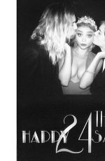 SARAH HYLAND Celebrates Her 24th Birthday in Los Angeles