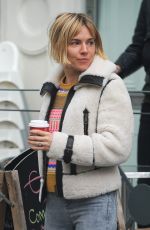 SIENNA MILLER and Matthew Williamson Out in Primrose Hill