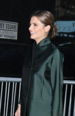 STANA KATIC Arrives at Good Morning America in New York