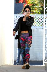 VANESSA HUDGENS Heading to Pilates Class in Los Angeles 2111