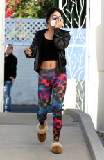 VANESSA HUDGENS Heading to Pilates Class in Los Angeles 2111