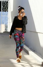 VANESSA HUDGENS Heading to Pilates Class in Los Angeles 2111