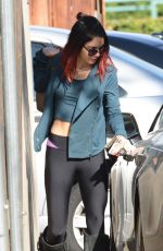 VANESSA HUDGENS in Tights Out and About in Studio City 2011