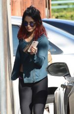 VANESSA HUDGENS in Tights Out and About in Studio City 2011