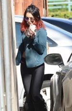 VANESSA HUDGENS in Tights Out and About in Studio City 2011