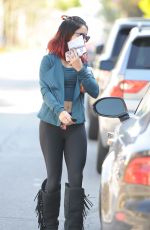 VANESSA HUDGENS in Tights Out and About in Studio City 2011