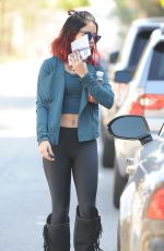 VANESSA HUDGENS in Tights Out and About in Studio City 2011