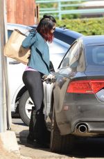 VANESSA HUDGENS in Tights Out and About in Studio City 2011