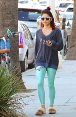 VANESSA HUDGENS Leaves a Gym in Los Angeles 0411