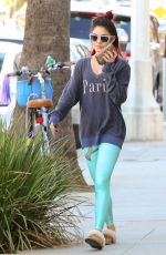 VANESSA HUDGENS Leaves a Gym in Los Angeles 0411