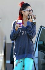 VANESSA HUDGENS Leaves a Gym in Los Angeles 0411