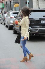 VICTORIA JUSTICE in Ripped Jeans Out and About in Brooklyn